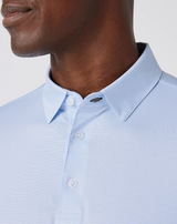 ArcBest Mizzen + Main Versa Light Blue White Stripe Polo | Shop Apparel at ArcBest® Company Store