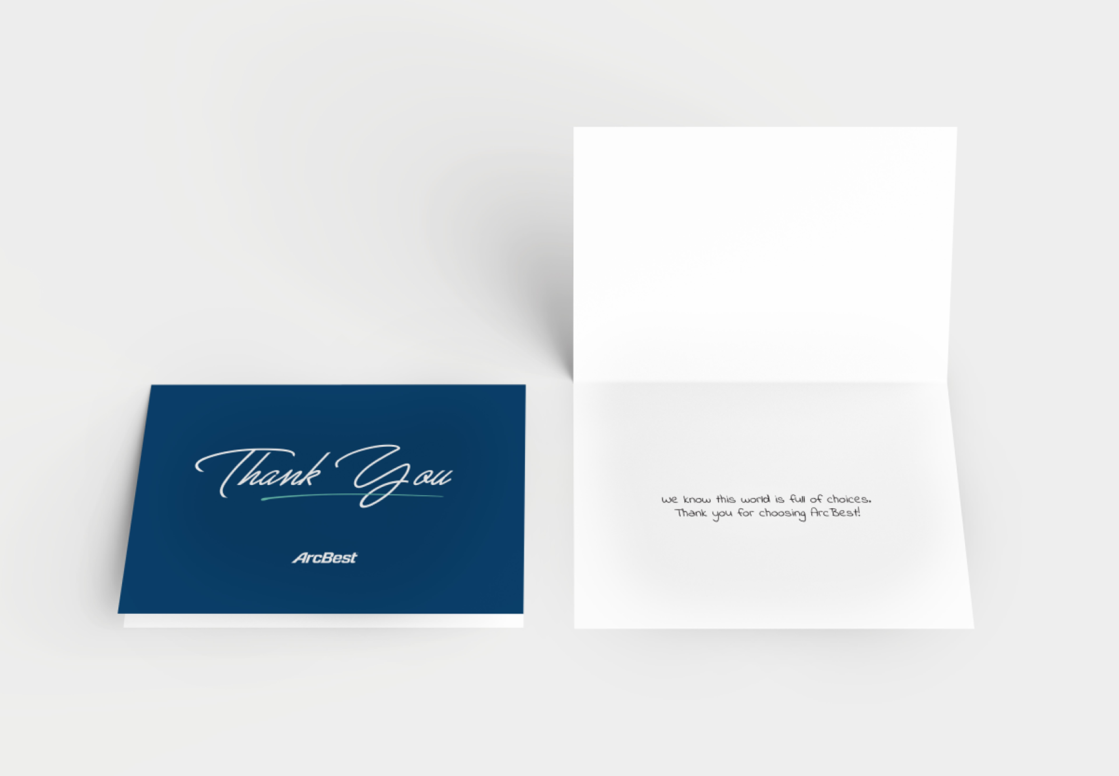Thank You Cards with Inside Note– ArcBest® Company Store