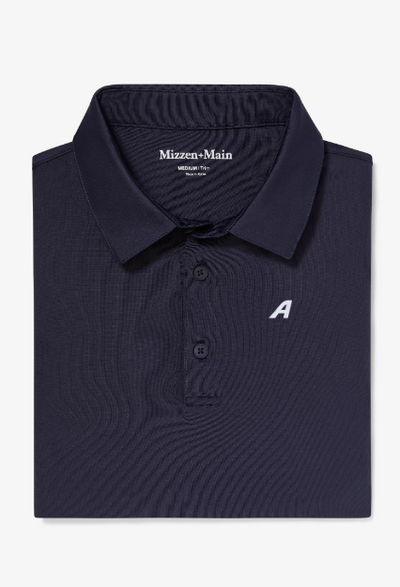 RÓHE Mika Ribbed Polo Top hot in Navy Size 40 Retail $295