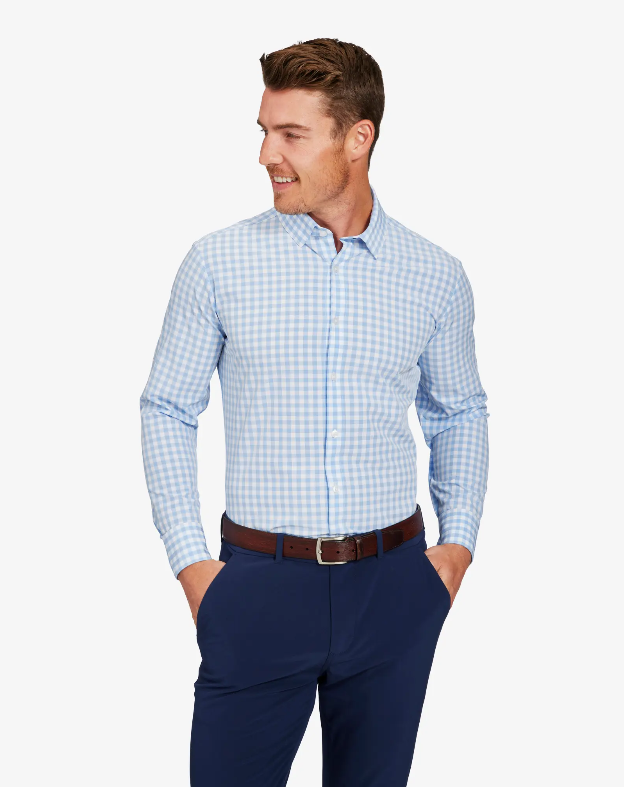 ArcBest Mizzen + Main Leeward Gingham Dress Shirt | Shop Apparel at ArcBest® Company Store