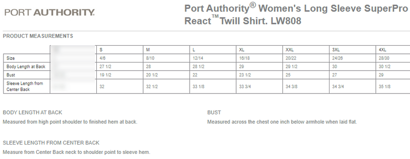 ArcBest ArcBest Ladies Port Authority ® Long Sleeve SuperPro React ™ | Shop Apparel at ArcBest® Company Store