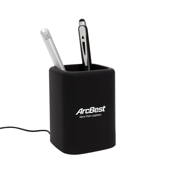 ArcBest TIBO Rubberized Light Up Logo Pen Holder w/Charging Hubs | Shop Accessories at ArcBest® Company Store