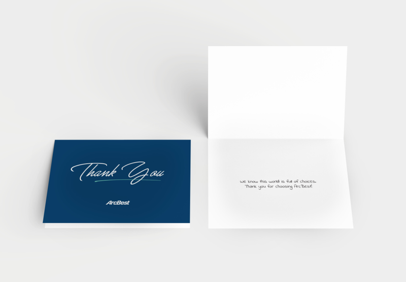 ArcBest Thank You Cards with Inside Note | Shop Accessories at ArcBest® Company Store
