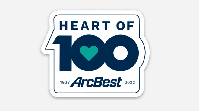 ArcBest 100 Year Celebration Static Cling | Shop Accessories at ArcBest® Company Store