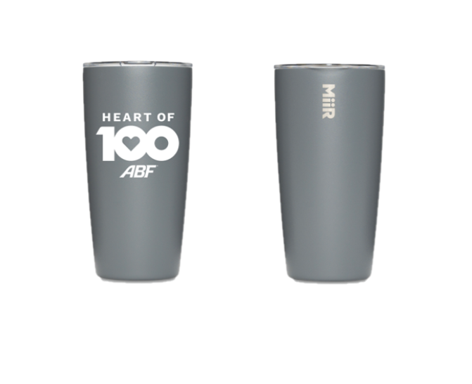 ABF Heart of 100 MiiR 16 oz. Tumbler | Shop Accessories at ArcBest® Company Store
