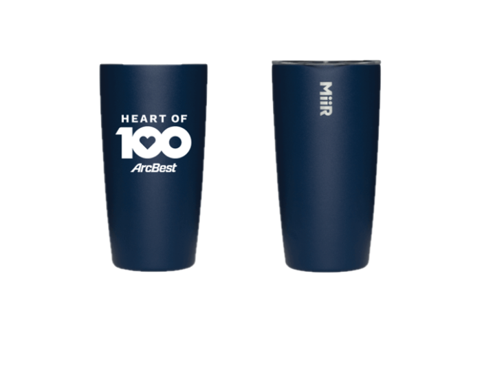 ArcBest Heart of 100 MiiR 16 oz. Tumbler | Shop Accessories at ArcBest® Company Store
